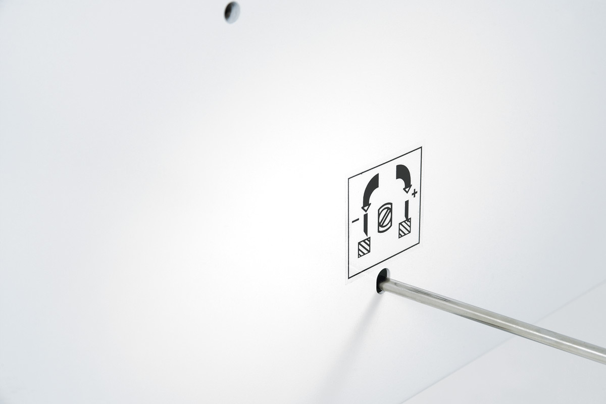 Einstellung Messertiefgang