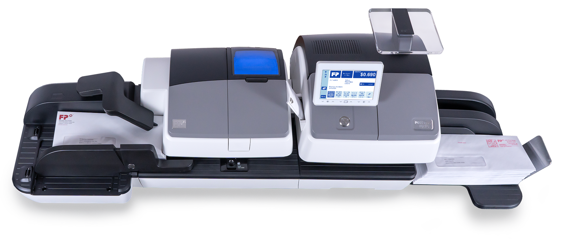 Frankiermaschinen PostBase™ Fusion A70 Ansicht oben