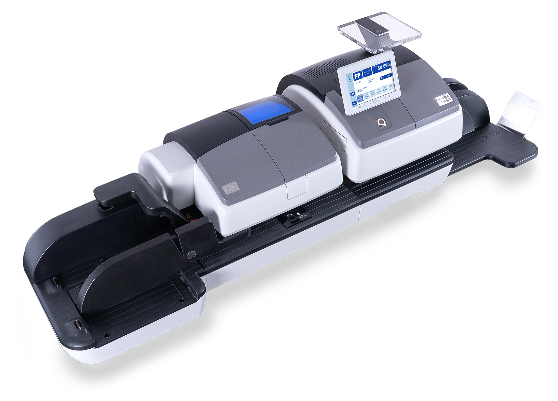 Frankiermaschinen PostBase™ Fusion A70 seitliche Ansicht
