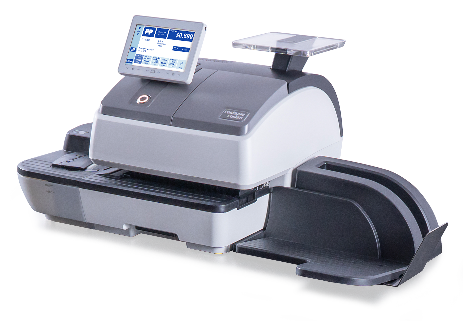 Frankiermaschinen PostBase™ Fusion S50 seitliche Ansicht