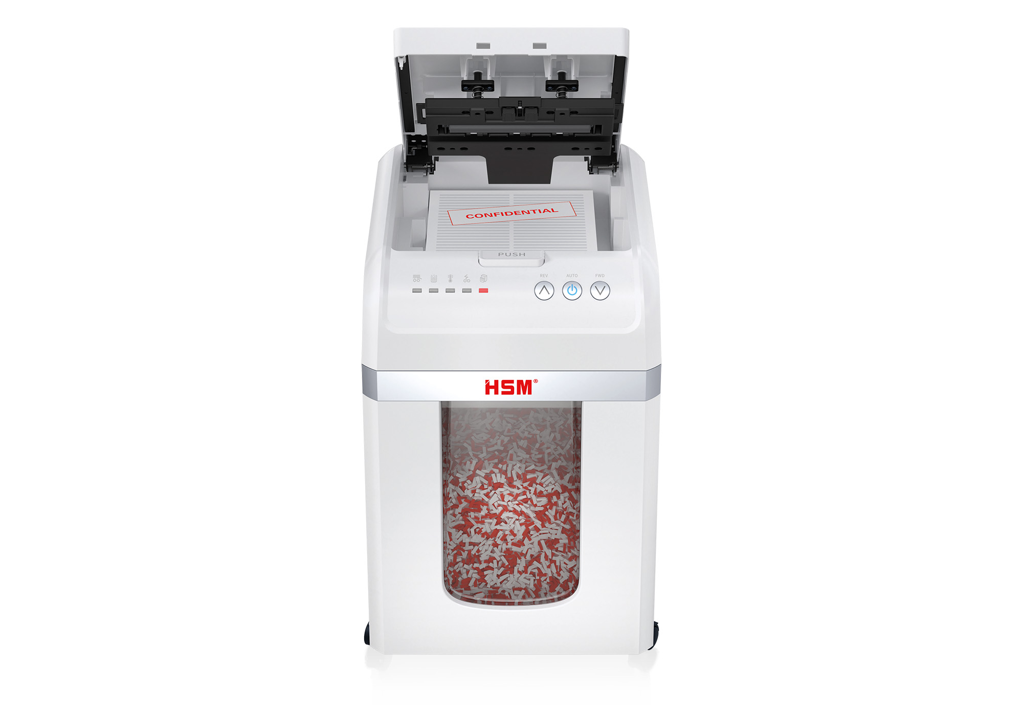 HSM shredstar Autofeed X200 Deckel geöffnet
