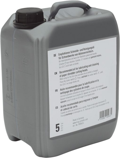 IDEAL 5 Liter Kanister Aktenvernichter-Spezialöl