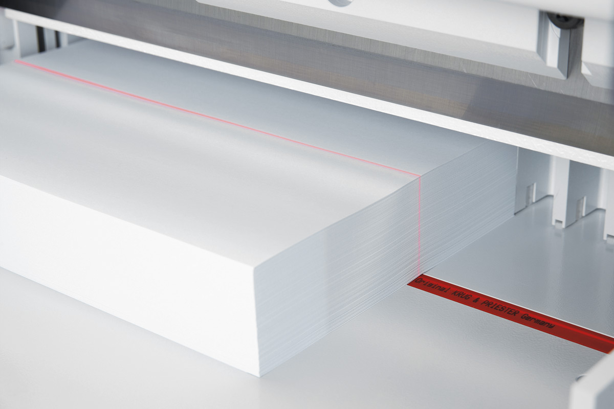 Stapelschneider IDEAL 4860 mit optischem Schnittandeuter